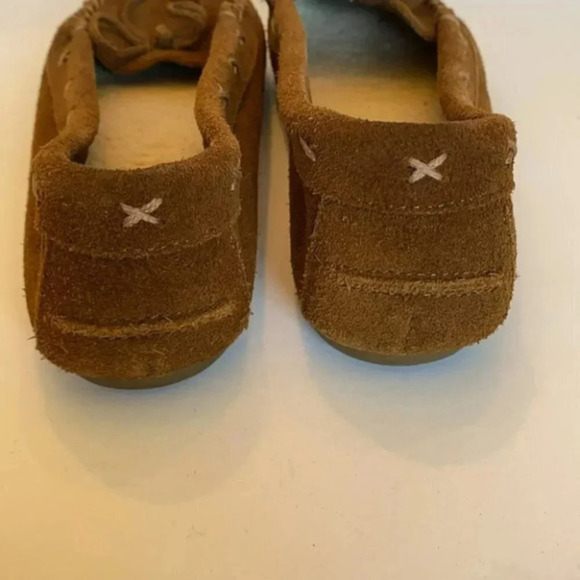 Minnetonka 6.5 brown suede‎ bohemian moccasin - Picture 5 of 7